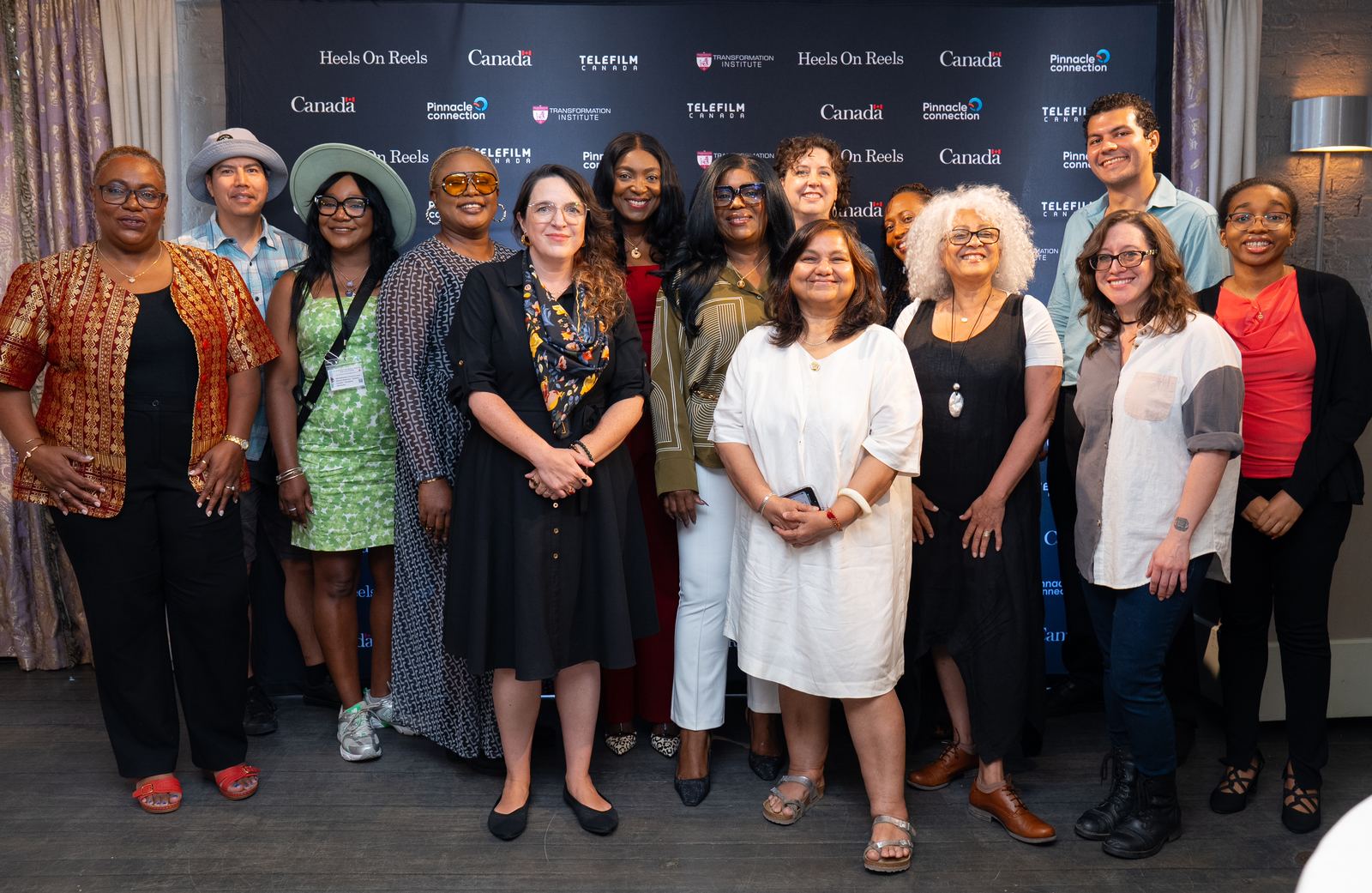 Directors, allies and partners gathered together at the Heels On Reels stakeholder launch